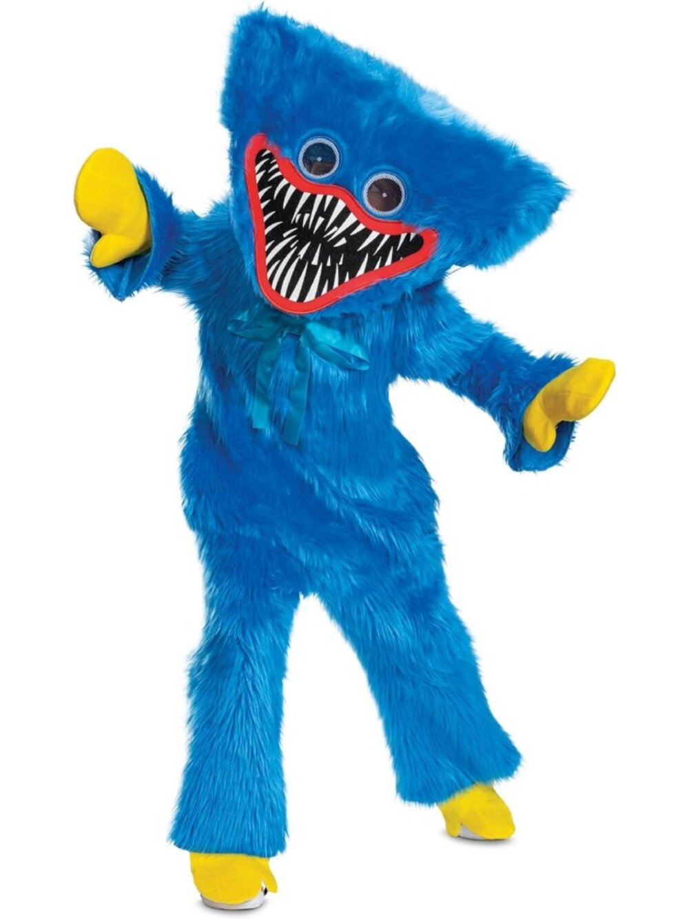 Deluxe Kids Huggy Wuggy Costume with Headpiece - Perfect for Poppy Playtime Fun!